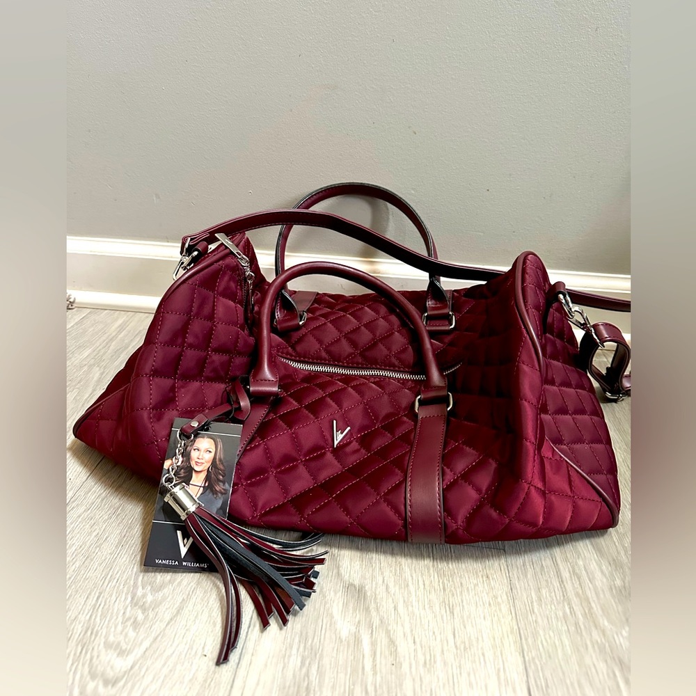 Vanessa Williams crossbody tote bag, OS, maroon